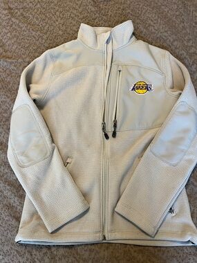 Fossa XS Los Angeles Lakers Light Beige thermal Fleece Jacket